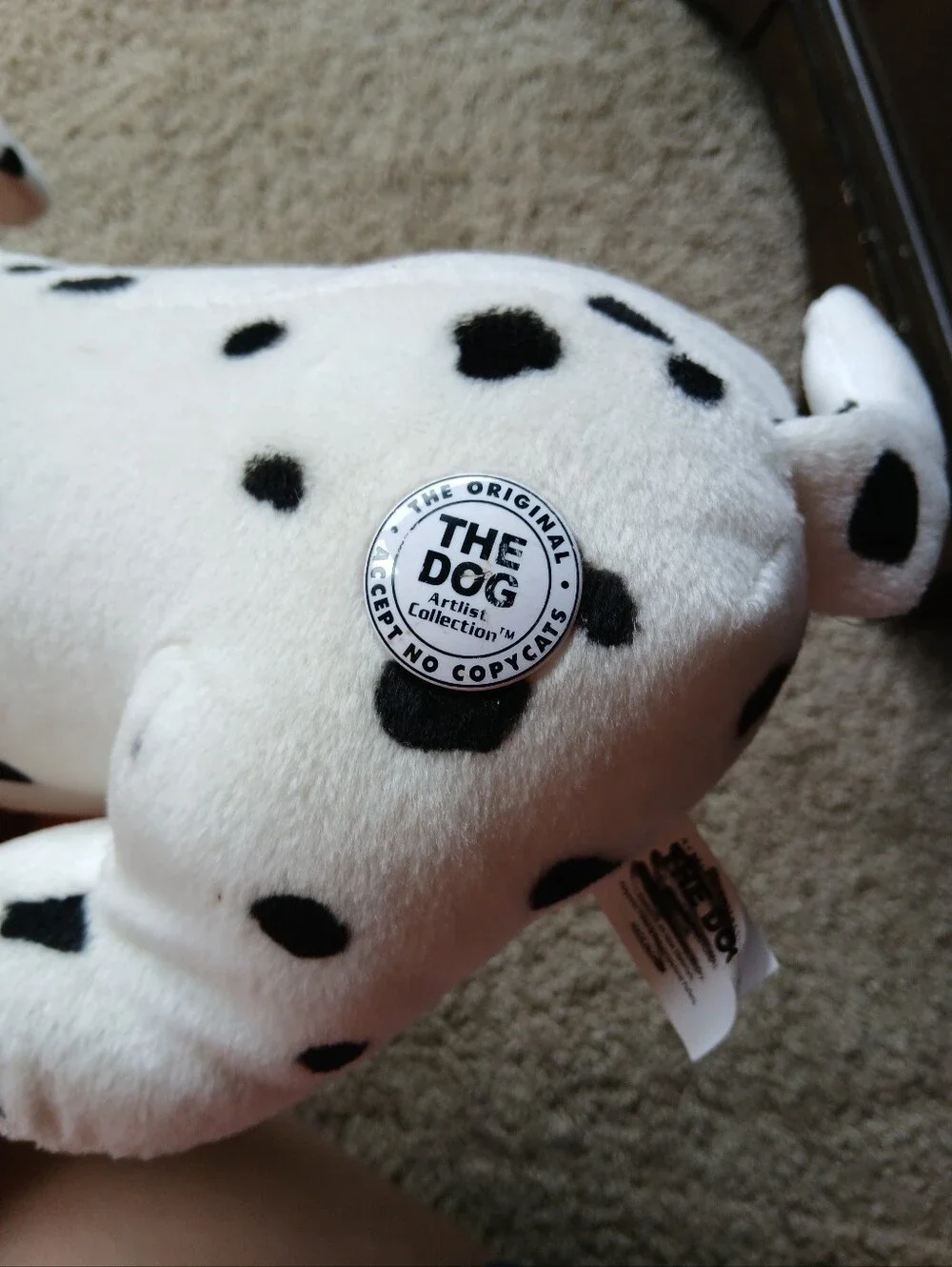 RARE Vintage THE DOG Artist Collection Dalmatian Plush Toy Y2K